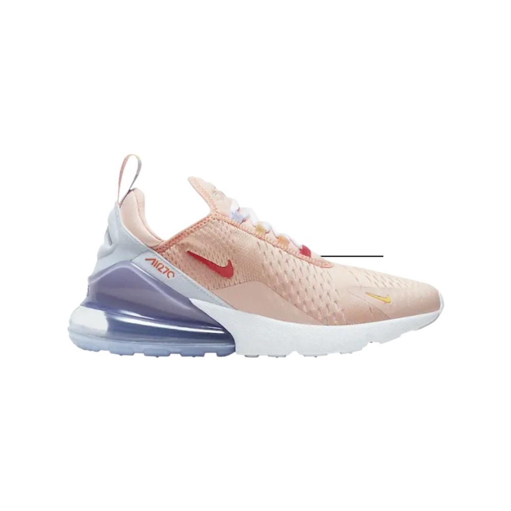 Nike Air Max 270 in Peach and Red